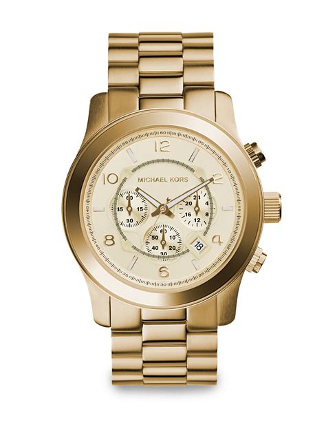 michael kors watch runway 2010|michael kors oversized runway watch.